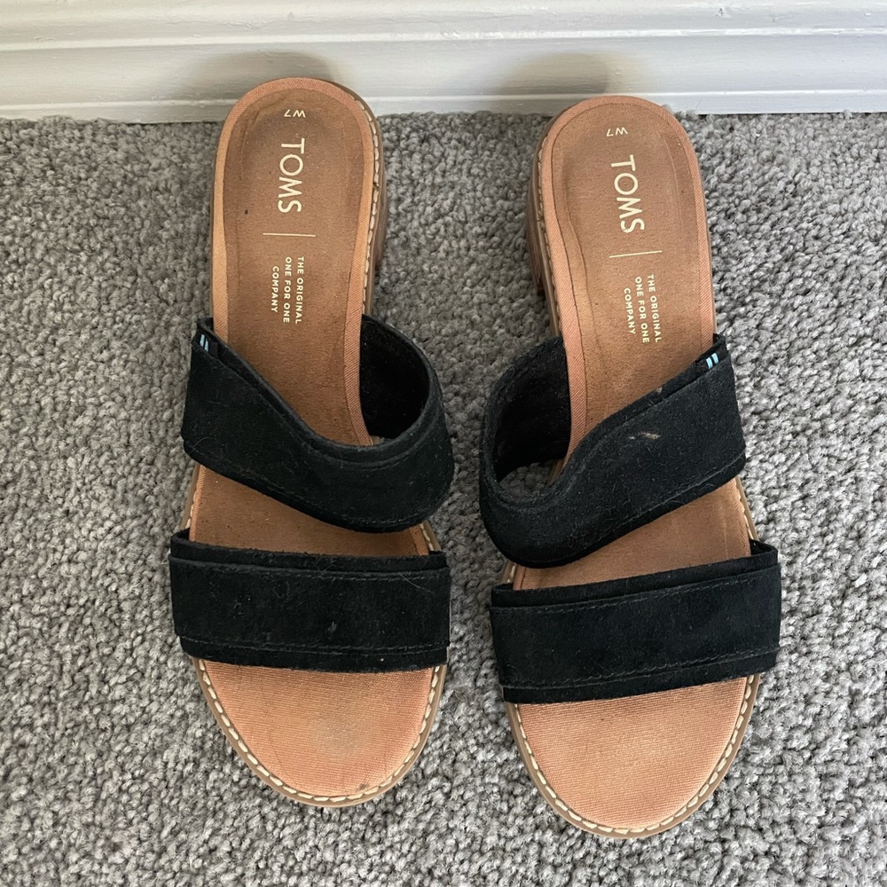 Toms Slip On Sandle Heels